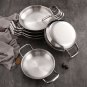 SOGA 30cm Dry Pot with Natural Color 201 Stainless Steel Kitchen Essentials