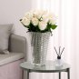 SOGA 22.5cm Handcrafted Clear Glass Vase Classic Design for Home Decor