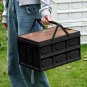SOGA 30L White Car & Camping Foldable Storage Box Crate Stackable Container with Handle