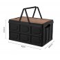 SOGA 30L White Car & Camping Foldable Storage Box Crate Stackable Container with Handle