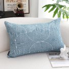 SOGA 35cm Blue Throw Pillow Geometric Indoor and Outdoor Corded for Home Decor SOGA 35cm Blue Throw Pillow Geometric Indoor and Outdoor Corded for Home Decor