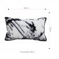 SOGA 35cm Throw Pillow Black and White Leopard Thick Premium Polyester Fiber for Home Decor