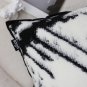 SOGA 35cm Throw Pillow Black and White Leopard Thick Premium Polyester Fiber for Home Decor
