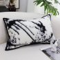 SOGA 35cm Throw Pillow Black and White Leopard Thick Premium Polyester Fiber for Home Decor