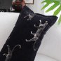 SOGA 35cm Black Throw Pillow Elegant Decorative Cushion Living Room Modern Home Decor