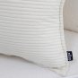 SOGA 50cm Beige Throw Pillow Warm Wabi-sabi Striped Corduroy Square For Home Decor