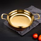 SOGA 32cm Flat Base Seafood Dry Pot in Elegant Gold Color with Durable for Kitchen Essential SOGA 32cm Flat Base Seafood Dry Pot in Elegant Gold Color with Durable for Kitchen Essential