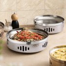 SOGA 26cm Dry Pot with Hammered Texture, Natural Silver Color, a Kitchen Essential SOGA 26cm Dry Pot with Hammered Texture, Natural Silver Color, a Kitchen Essential