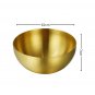 SOGA 15cm Gold Salad Bowl with Model 201 Elegant and Durable Kitchen Essential