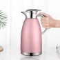 Soga 1.8L Rose Color 3-Layer Vacuum Insulated Stainless Steel Flask Ideal for Home and Office