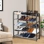 SOGA 71x21cm 5 Layer Shoes and Slippers Organizer Rack Shoe Storage Solution for Home Office