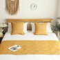 SOGA 1.8m Bed 3D Arched Bed Banner Vintage Scarf Runner Bedding Tail Pad Flag Set of 3