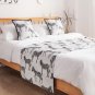 SOGA 1.8m Bed Light Luxury Zebra Bed Scarf Runner Bedding Tail Pad Flag For Home Hotel Set of 3