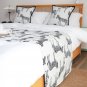 SOGA 1.8m Bed Light Luxury Zebra Bed Scarf Runner Bedding Tail Pad Flag For Home Hotel Set of 3