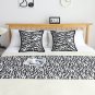 SOGA 1.5m Bed Light Luxury Mottled Bed Banner Scarf Runner Bedding Tail Pad Flag For Hotel Set of 3