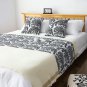 SOGA 1.5m Light Black Luxury Mottled Bed Scarf Runner Bedding Tail Pad Flag For Hotel Set of 3