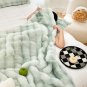 SOGA 200cm Light Green Fuzzy Super Soft and Cozy Fluffy Throw Blanket