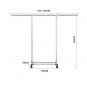 SOGA 180cm Stainless Steel Floor-Standing Clothes Rack - Durable and Space-Saving Laundry Organizer