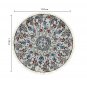 SOGA 120cm Mandala Round Area Thick Anti-slip Doormat, Home Decor