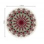 SOGA 120cm Mandala Modern Ethnic Tassel Print Anti-slip Doormat Home Decor
