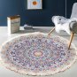 SOGA 120cm Mandala Round Area Thick Anti-slip Doormat, Home Decor