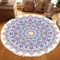 SOGA 120cm Mandala Round Area Thick Anti-slip Doormat, Home Decor