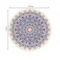 SOGA 120cm Mandala Area Rug for Living Room Lounge Bedroom Anti-slip Doormat Home Decor