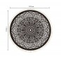 SOGA 120cm Mandala Modern Ethnic Tassel Print Anti-slip Doormat, Home Decor