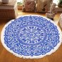 SOGA 120cm Mandala Round Tapestry Indian Area Rug for Living Room Lounge Doormat Home Decor