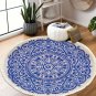 SOGA 120cm Mandala Round Tapestry Indian Area Rug for Living Room Lounge Doormat Home Decor