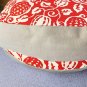 SOGA 45cm Red Premium Polyester Cotton Cushion with EPP Particle Insert for Enhanced Comfort