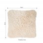 SOGA 45CM Beige Pillow Plush Sofa Cushion, Soft Fabric, Modern Couch Velvet, Decorative Throw Pillow