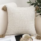 SOGA 45cm Beige Pillow Textured Throw Cover Luxurious Rib Knit Ribbed Cotton Throw Pillow SOGA 45cm Beige Pillow Textured Throw Cover Luxurious Rib Knit Ribbed Cotton Throw Pillow