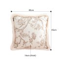 SOGA 45cm Light Luxury French Style Printed Plush Pillow Set Throw Pillow SOGA 45cm Light Luxury French Style Printed Plush Pillow Set Throw Pillow