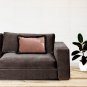 SOGA 30cm Mid century Style Raised Embroidery Texture Edged Lumbar Throw Pillow