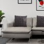 SOGA 45cm Black Medievalc style Puff Rivet Square Product Throw Pillow