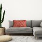 SOGA 30cm Cinnabar Pillow Perfect Burnt Indoor/Outdoor Corded Throw Orange Set Lumbar Throw Pillow