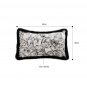 SOGA 30cm Elegant Decorative Luxury Victorian Rose French Embroidery Throw Pillow