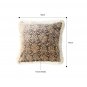 SOGA 45cm Wabi-sabi Floral Cover & Vintage Dark Floral Tassel Square Throw Pillow