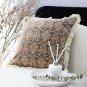 SOGA 45cm Wabi-sabi Floral Cover & Vintage Dark Floral Tassel Square Throw Pillow