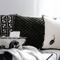 SOGA 45cm Urban Light Luxury Pillow Dark Night Green Checkered Square Throw Pillow
