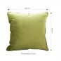 SOGA 45cm Subtle Fluorescent Green Foliage Velvet Square Throw Pillow