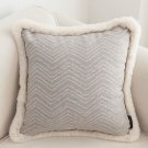 SOGA 45cm Wabi-sabi Herringbone Square Throw Pillow SOGA 45cm Wabi-sabi Herringbone Square Throw Pillow