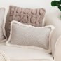 SOGA 30cm Wabi-sabi Cushion Herringbone Lumbar Throw Pillow