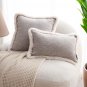 SOGA 30cm Wabi-sabi Cushion Herringbone Lumbar Throw Pillow