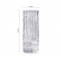 SOGA 30.5cm Handcrafted Clear Glass Vase Classic Design for Home Decor