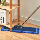 SOGA 80x12 Microfiber Flat Mop Floor Cleaning Pads Rotating Dust Remover Blue