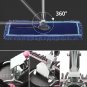 SOGA 80x12 Microfiber Flat Mop Floor Cleaning Pads Rotating Dust Remover Blue