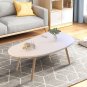 SOGA 80x40cm White Living Room Nordic Coffee Table Simple Modern Home Style