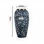 SOGA 35x17cm Blue Large Ceramic Flower Vase Elegant Living Room Home Decor